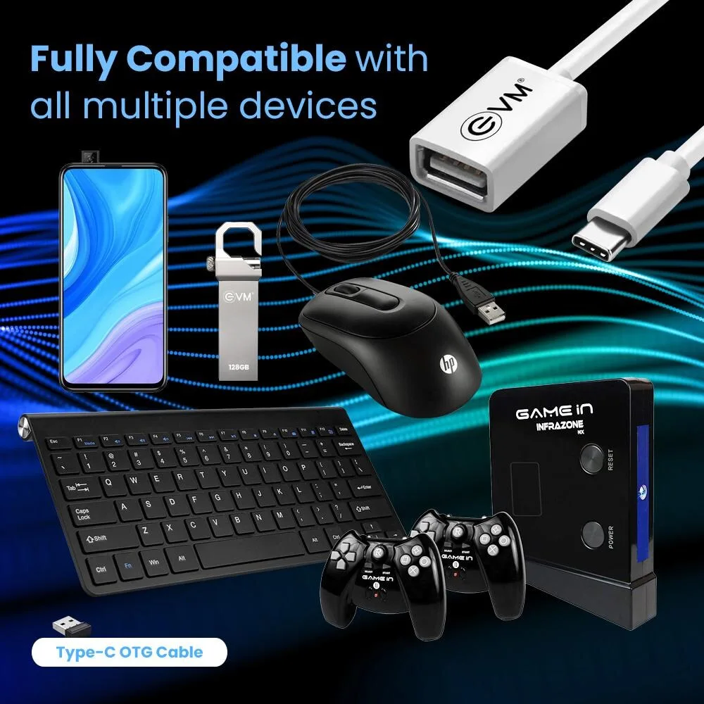 EVM Type C OTG Cable USB 2.0 (OTG-04) Silver view 4